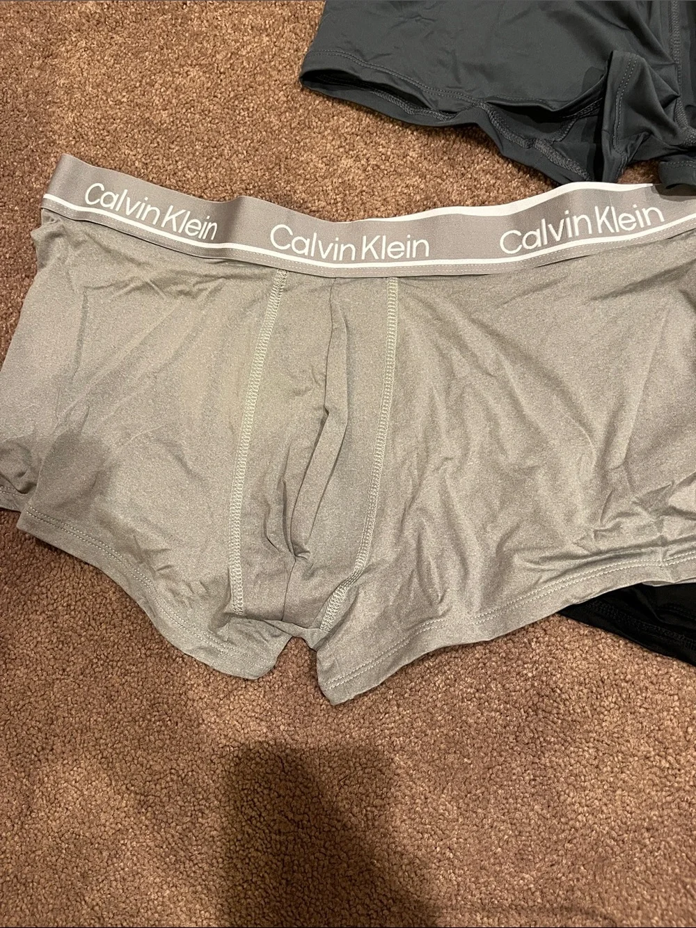 Calvin Klein Men's Boxer Briefs 3-Pack - Black, Gray, Charcoal. Size XL NWT